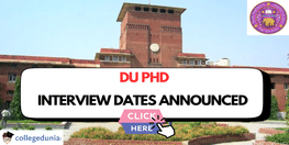 DU PhD Interview  Dates 2026 Announced Check Complete Details Here